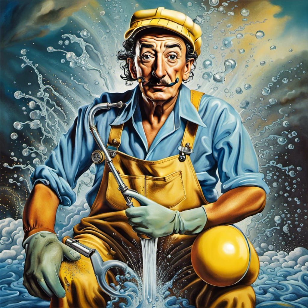 Salvador Dali Tries His Hand at Plumbing
