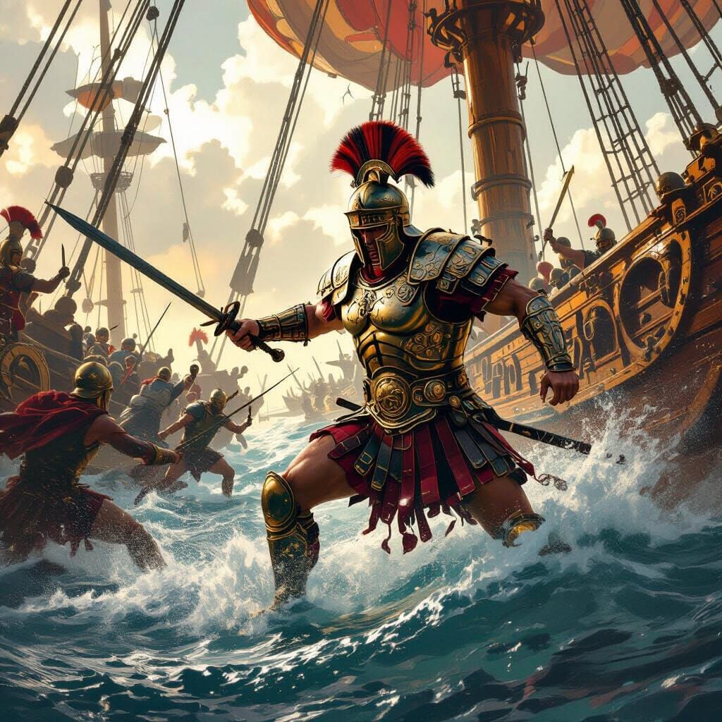 Gladiator Sea Battle in Neumachia Style