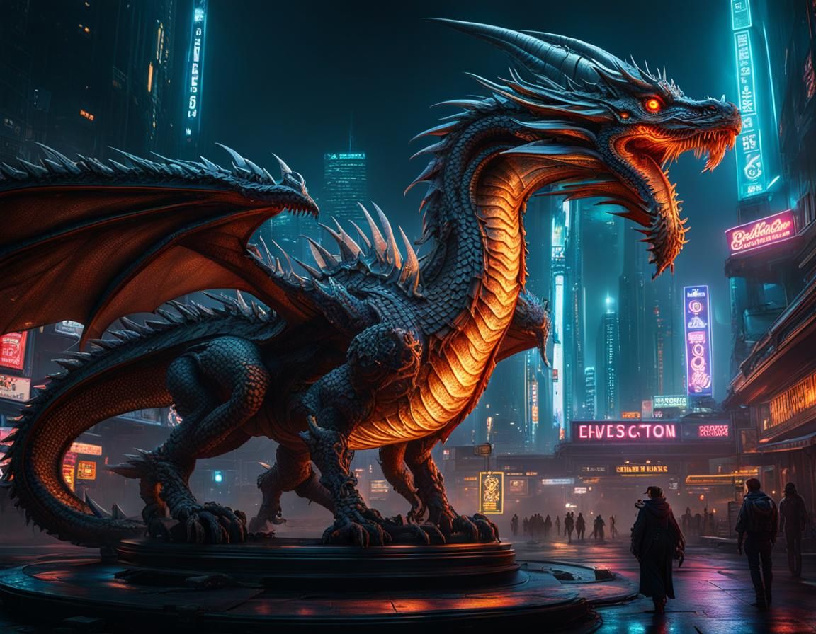 Epic Dragon in Lord of the Rings Style