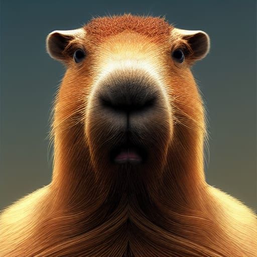 Hyperdetailed Twerking Capybara Portrait on Artstation