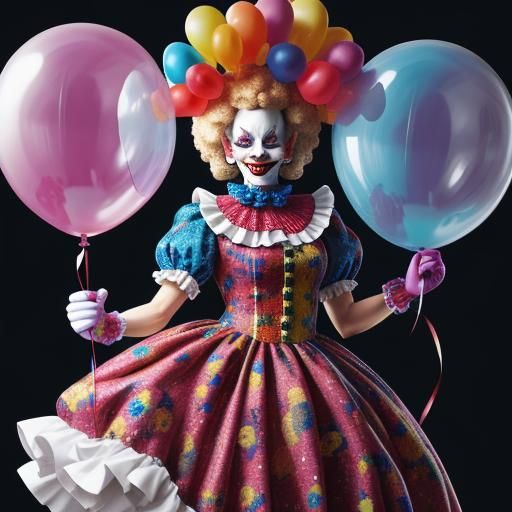 Clown Creates Balloon Animals in High Definition