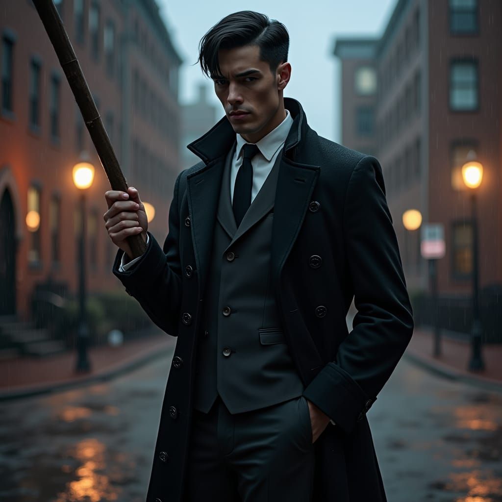 Gritty FBI Agent in Rainy Beacon Hill