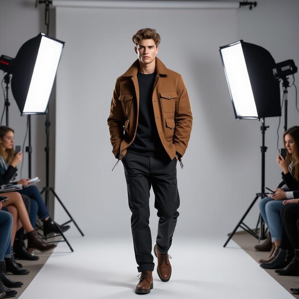 Male Model Photoshoot for Clothing Store Ad