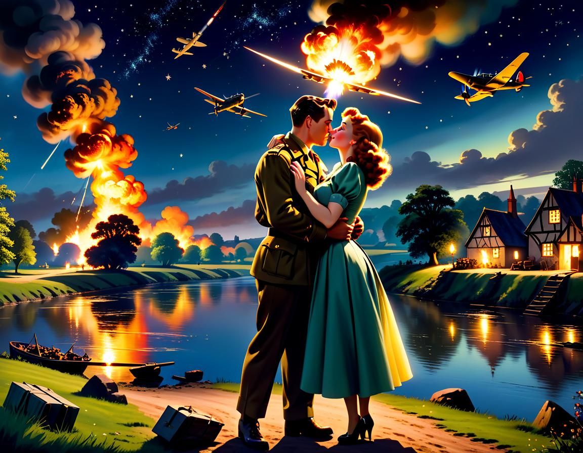 Romantic Picnic Under Fire in Disney Style