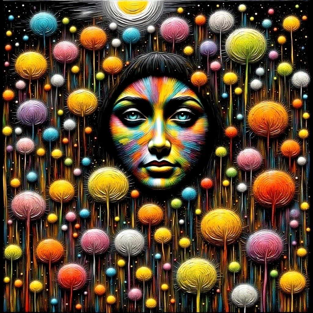 Planet Mars Glowing Field