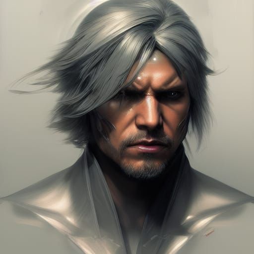 Raiden Portrait in Artstation Style