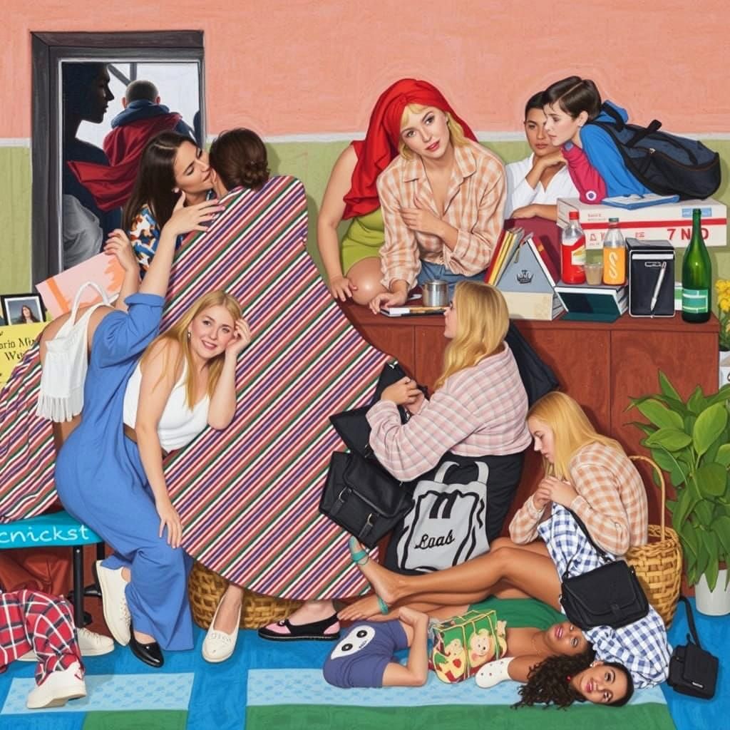 Crowded Cityscape: A Vibrant Urban Gathering