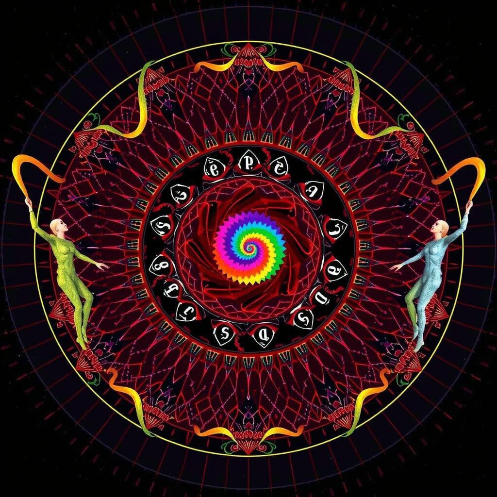 Abstract Swirling Representation of Life and Infinity