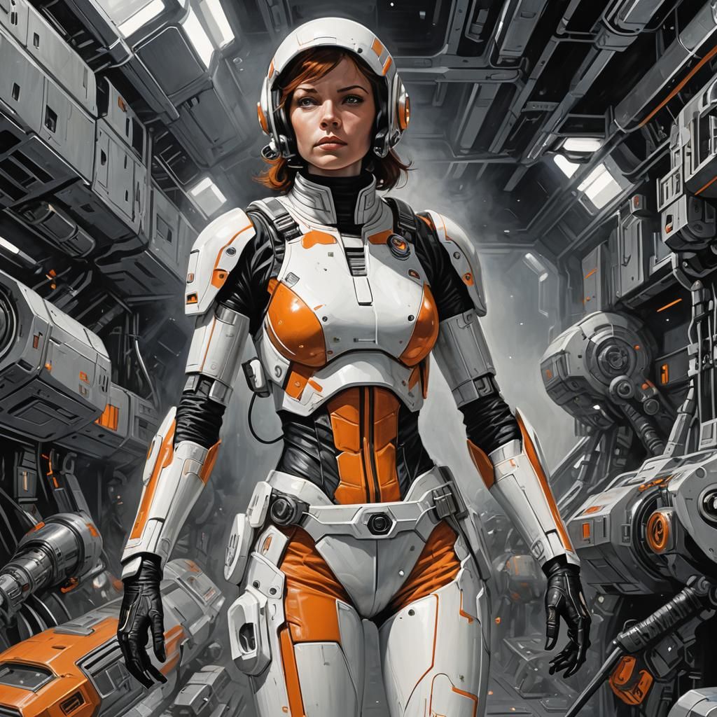 Sci-Fi Realism Artwork in Comic Art Style