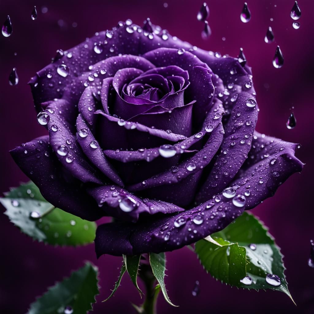 dark purple rose