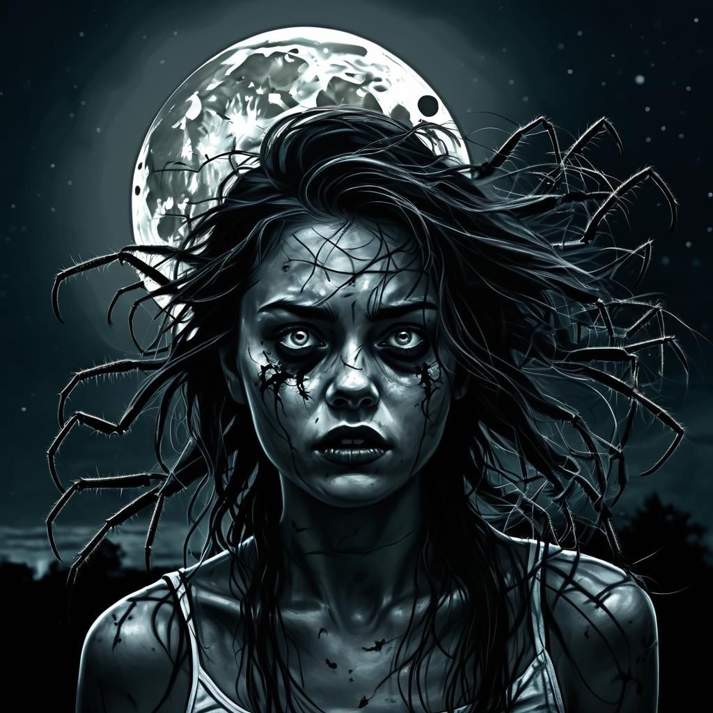 Dark Cinematic Noir Moonlit Storm