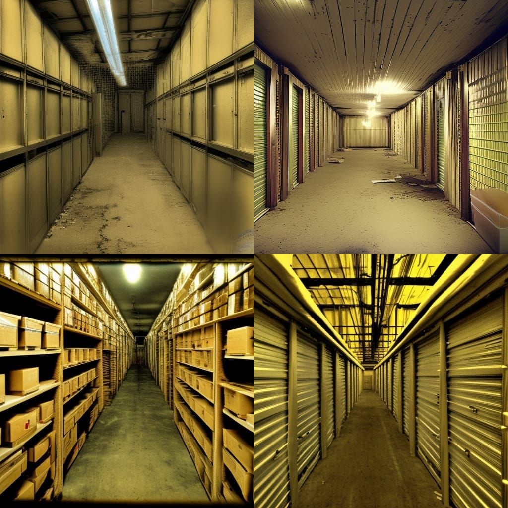 Creepy Never-Ending Storage Unit in VHC Style