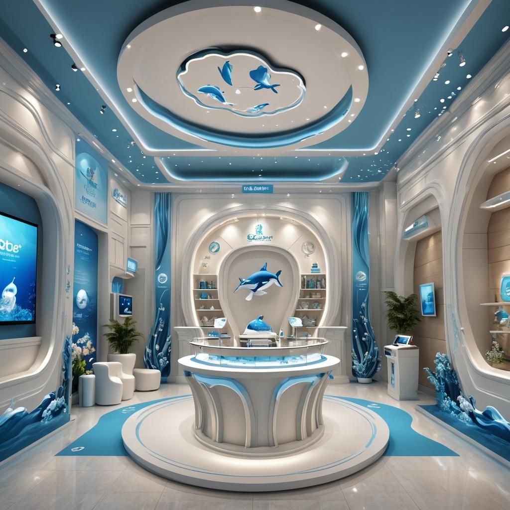 Luxurious Ocean-Themed 3D Exhibition Booth Design