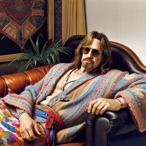 The Dude Abides in Pop Art Style