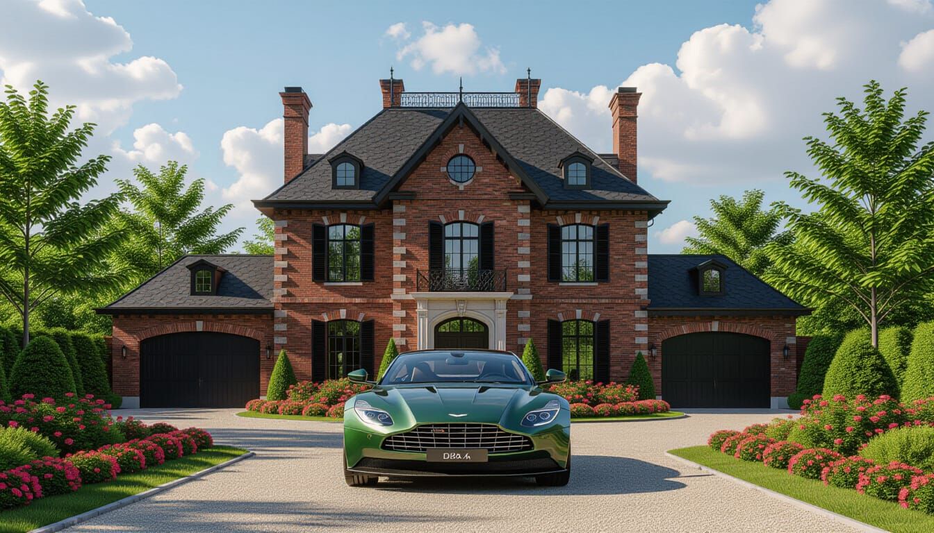 Victorian Chateau with Aston Martin DBX