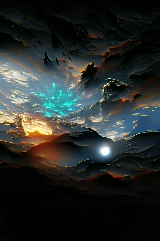 Alnilam Dawn: A Space Engine Digital Illustration