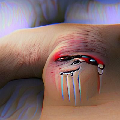 Abstract AI Art: Visualizing the Concept of Pain