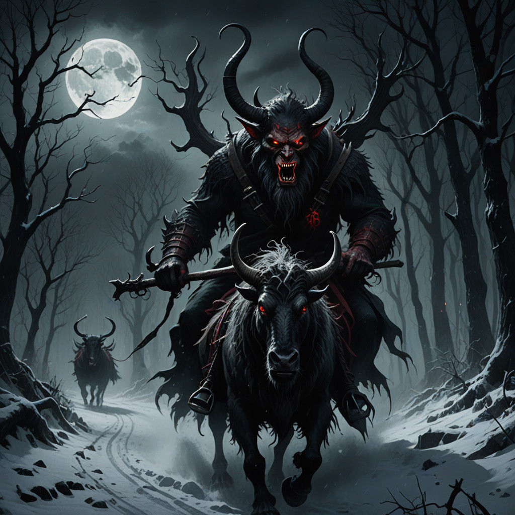 Krampus Conquers the Snowy Night