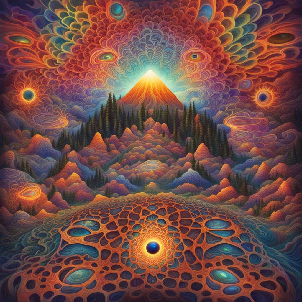 Abstract Visualisation of Nothingness on DMT