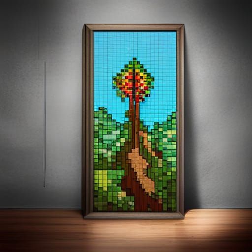 8-Bit Pixel Art Tree of Life