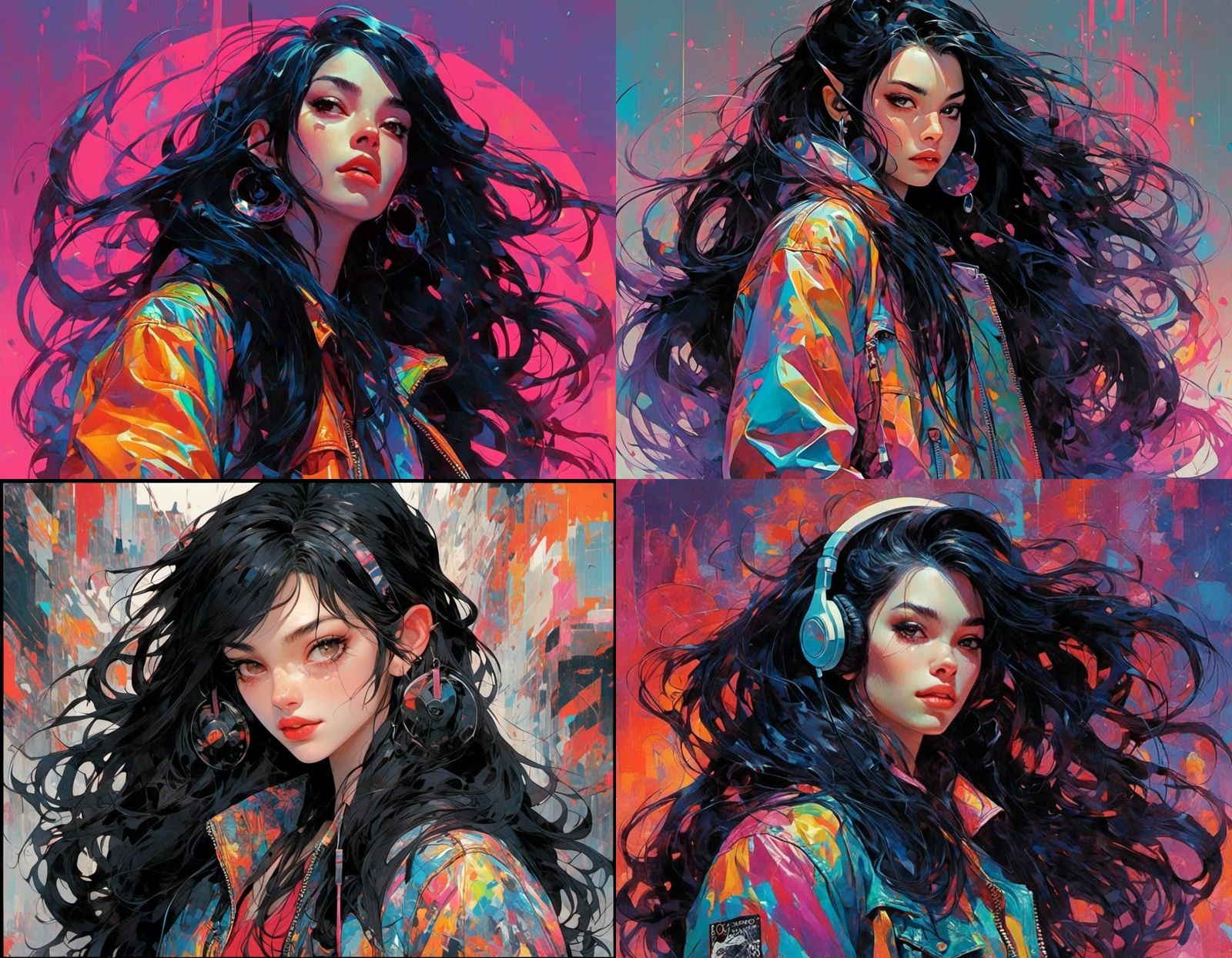 Hyperpop Woman with Discman in High Resolution