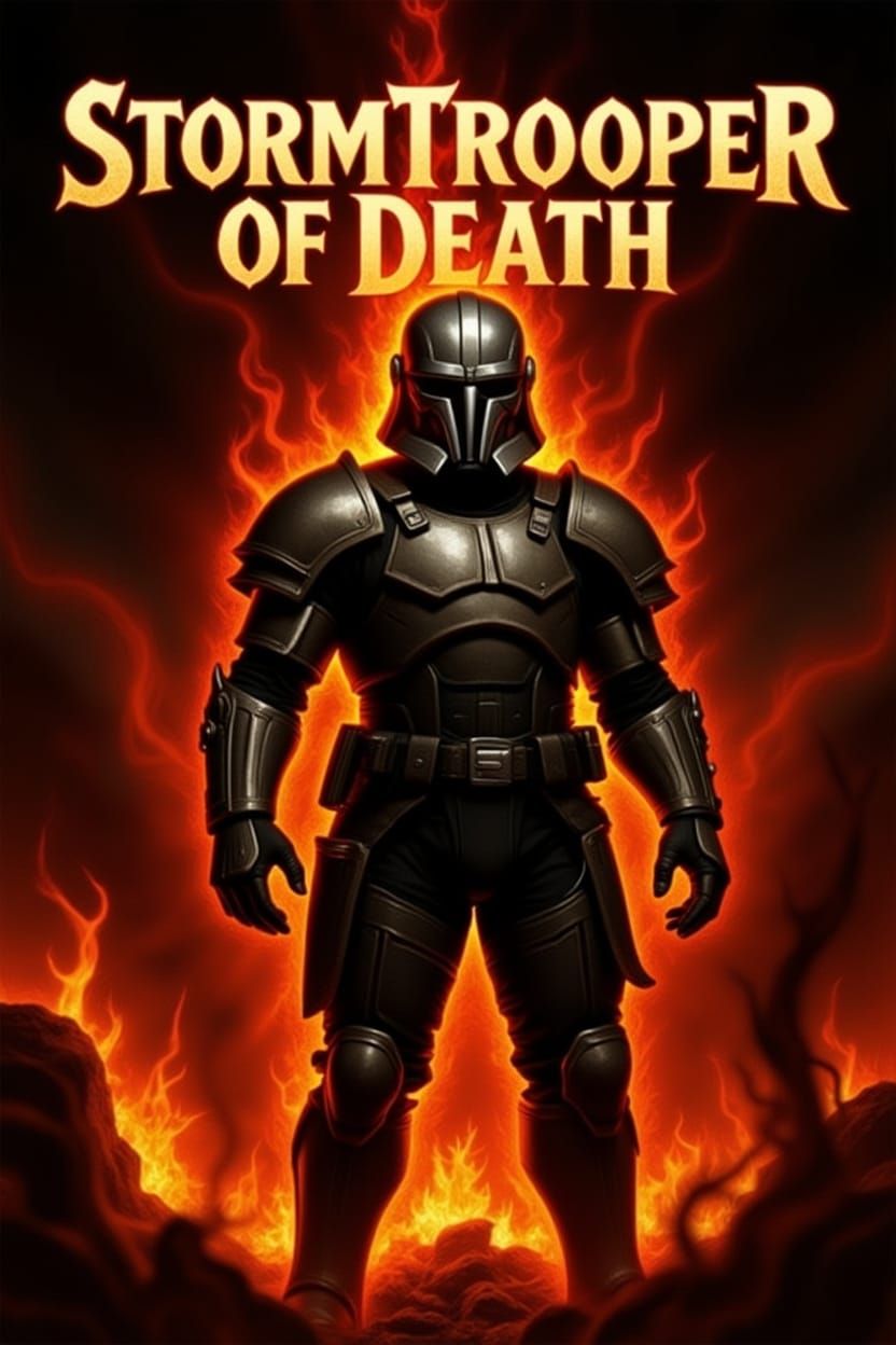 Stormtrooper of Death in Gothic Flames