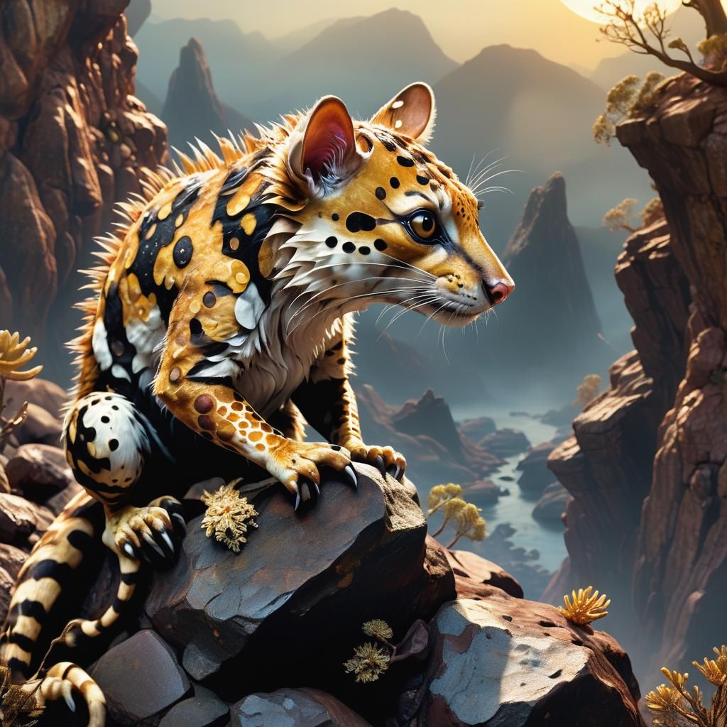 Exotic Alien Creature on a Distant Exoplanet