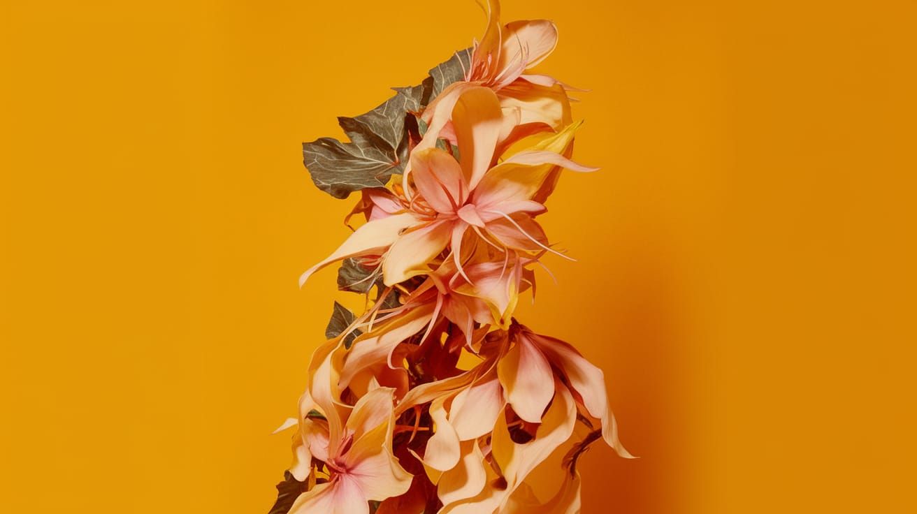 Energetic Abstract Art in Vibrant Synthwave Style