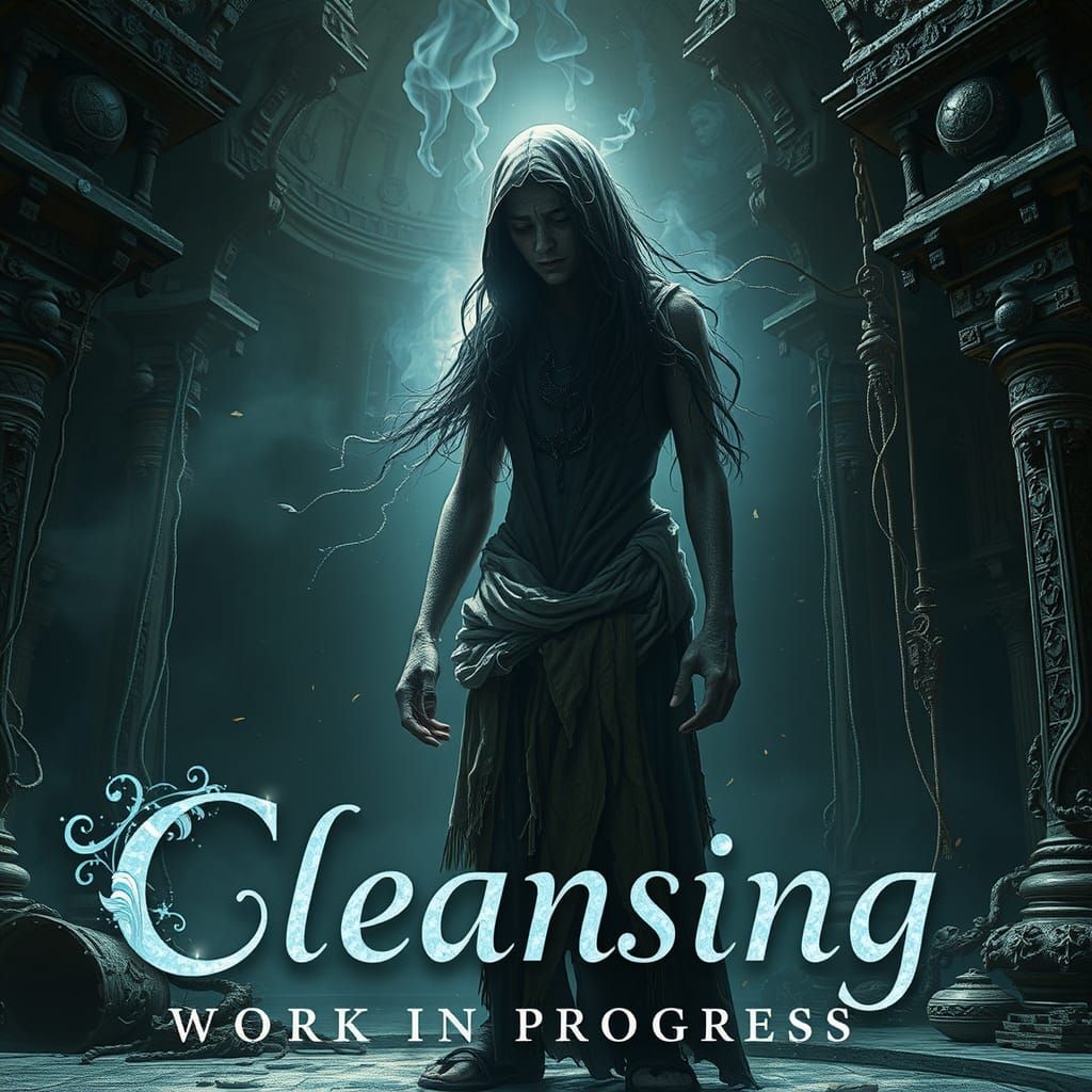 Weary Being Paralyzed by Trauma in Dark Fantasy Art