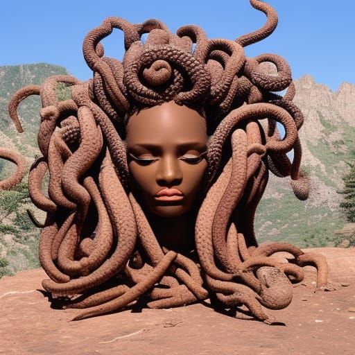 African Medusa on Mount Olympus