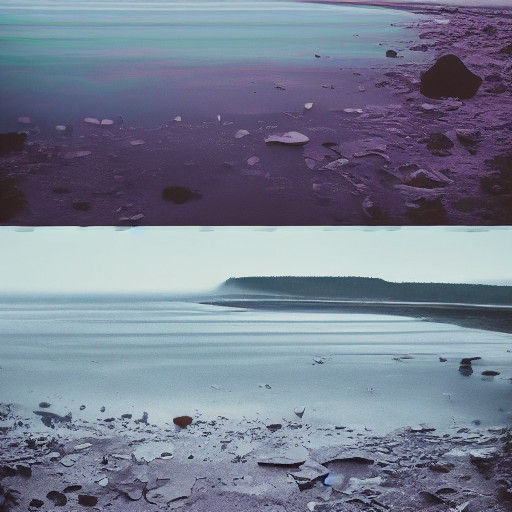 Ethereal Winter Oasis in Cinematic 35mm Aesthetic