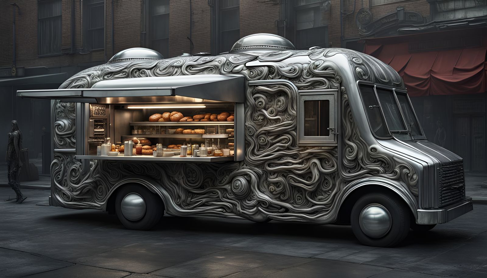 A Futuristic Food Truck Designed By H.R. Giger (Continued)