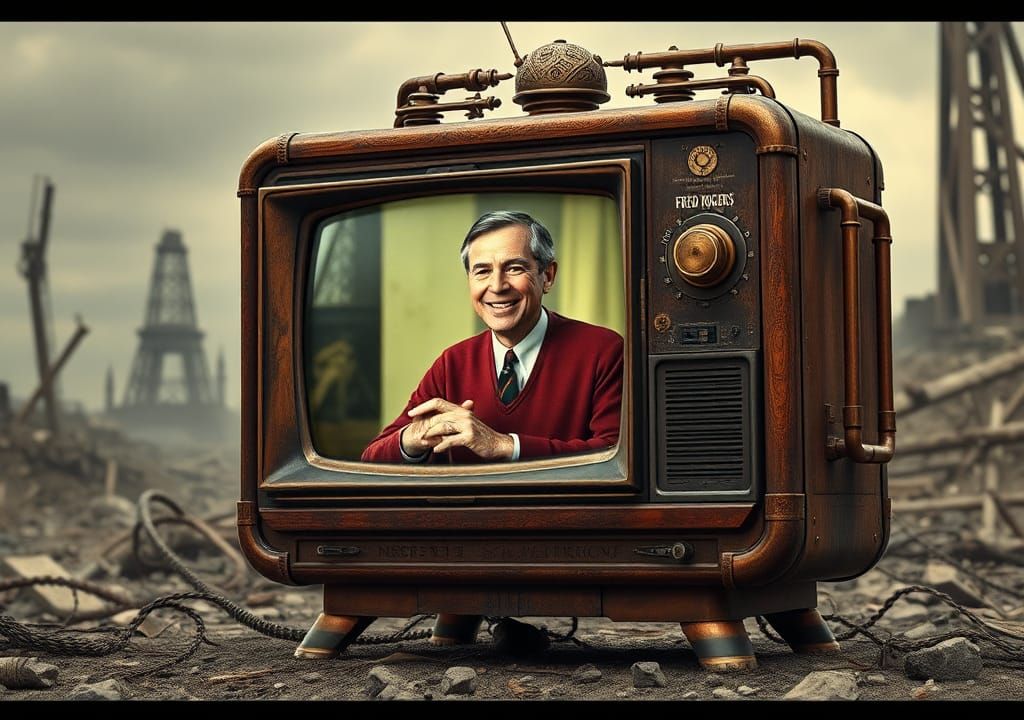 Steampunk TV Broadcasts Mr. Rogers in Wasteland