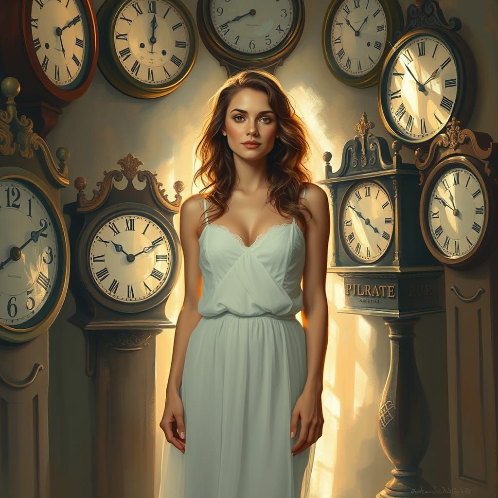 Timeless Woman in Impressionistic Light