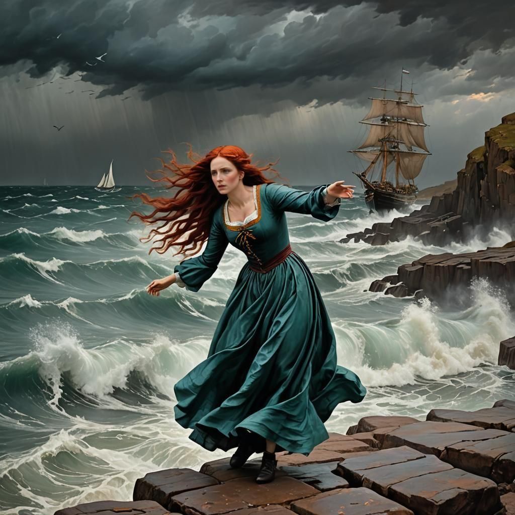 Miranda - The Tempest (4): "God help them, they are driven on to the rocks!"