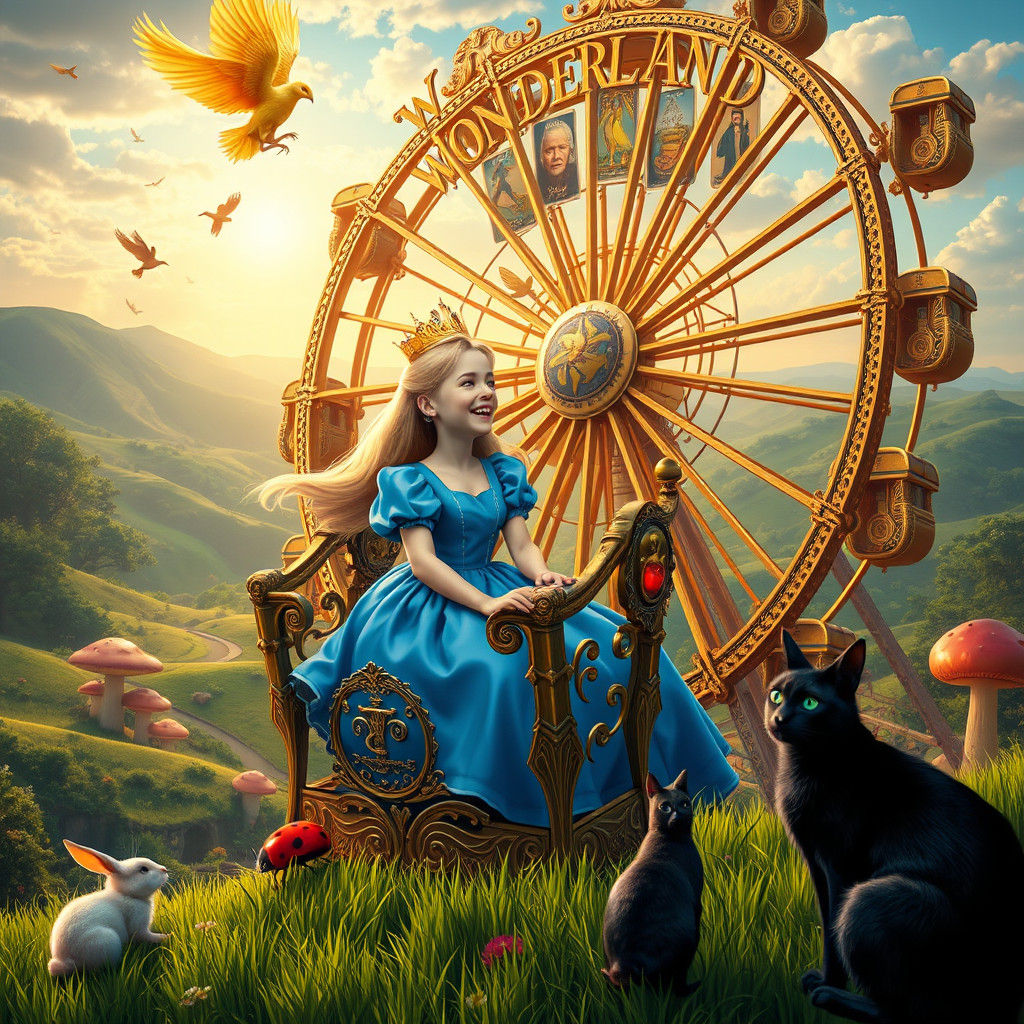 Alice in Wonderland on Ferris Wheel with Phoenix