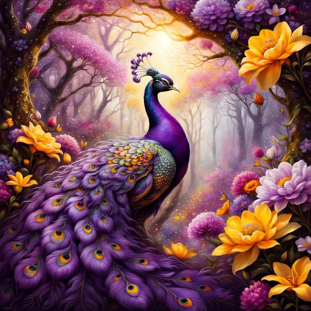 Purple Peacock