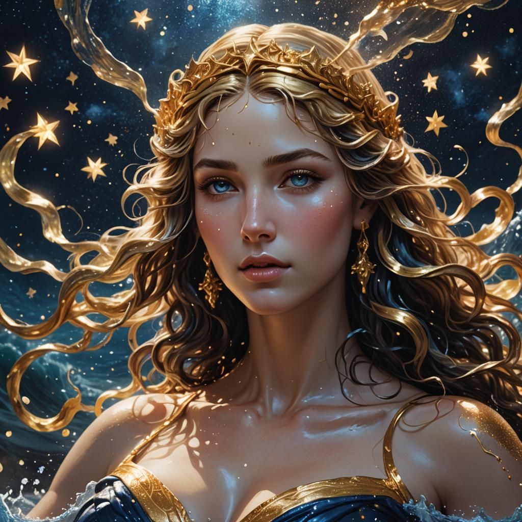 Aphrodite Rises: Hyperrealistic Fantasy Concept Art