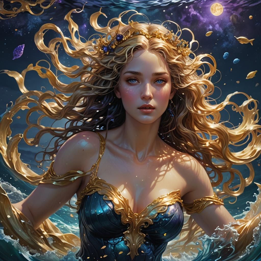 Aphrodite Rising: Hyper-Realistic Fantasy Concept Art