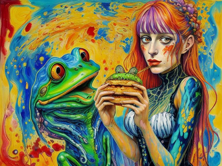 Share a Baguette with a Psychedelic Frog
