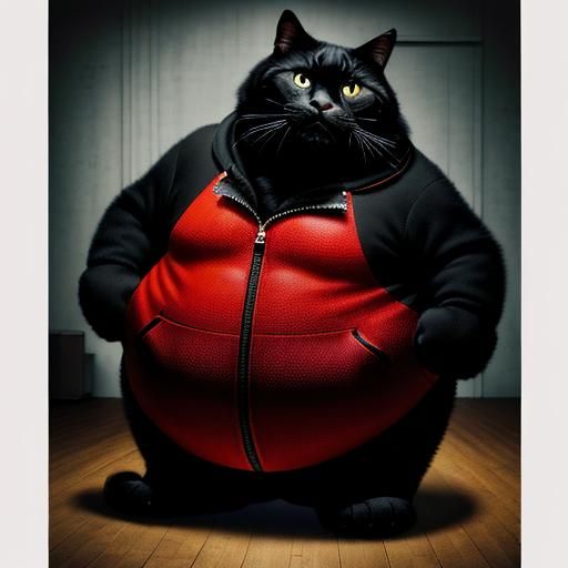 Detailed Photo of Overweight Person in Monster Costume