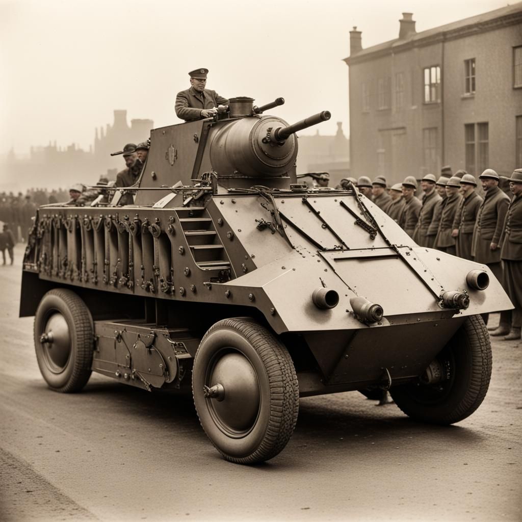 WWI-Era Armored War Car: Tyrant's Blaggart