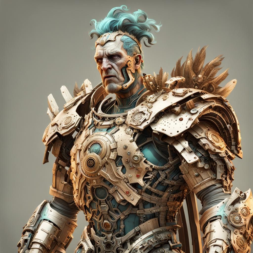 Biomechanical Caesar: Robot Torso Concept Art