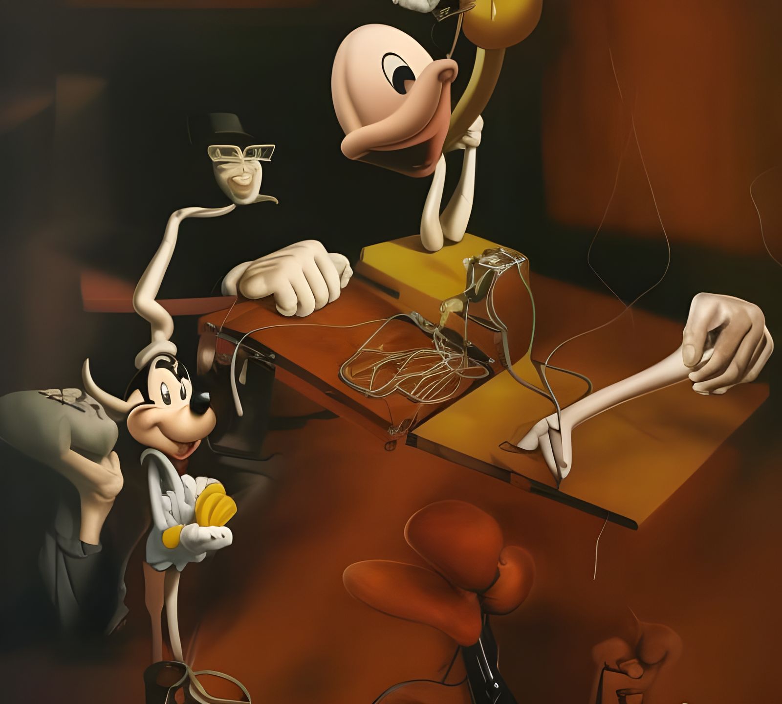 Surreal Abstract Art with Magical Light Particles