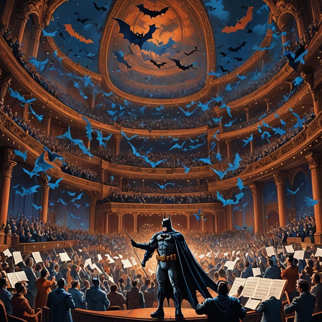 Batman Conducts the Bat Opera: Cinematic Concept Art