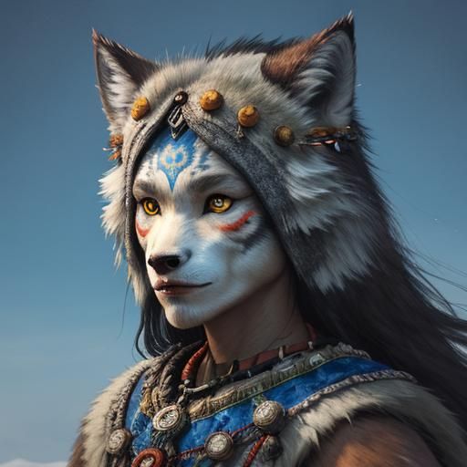 Half Wolf, Half Woman: A Shaman Transformation
