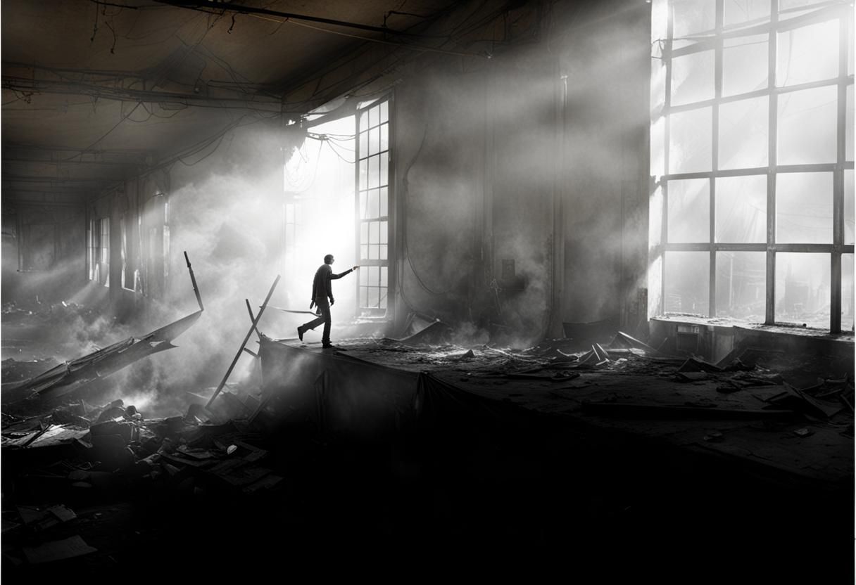 Abstract Visualisation of Despair, Violence and Chaos