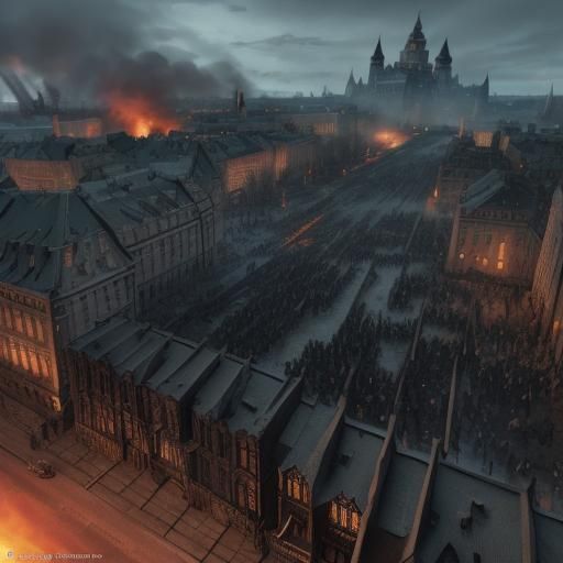 Epic Battle: Leningrad Defended in Anime Style