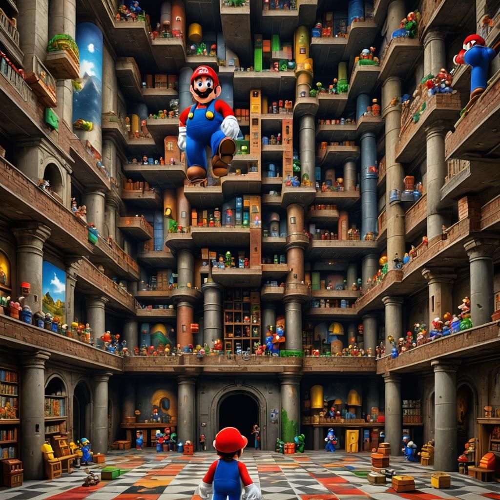Dark God Super Mario's Colossal Fortress