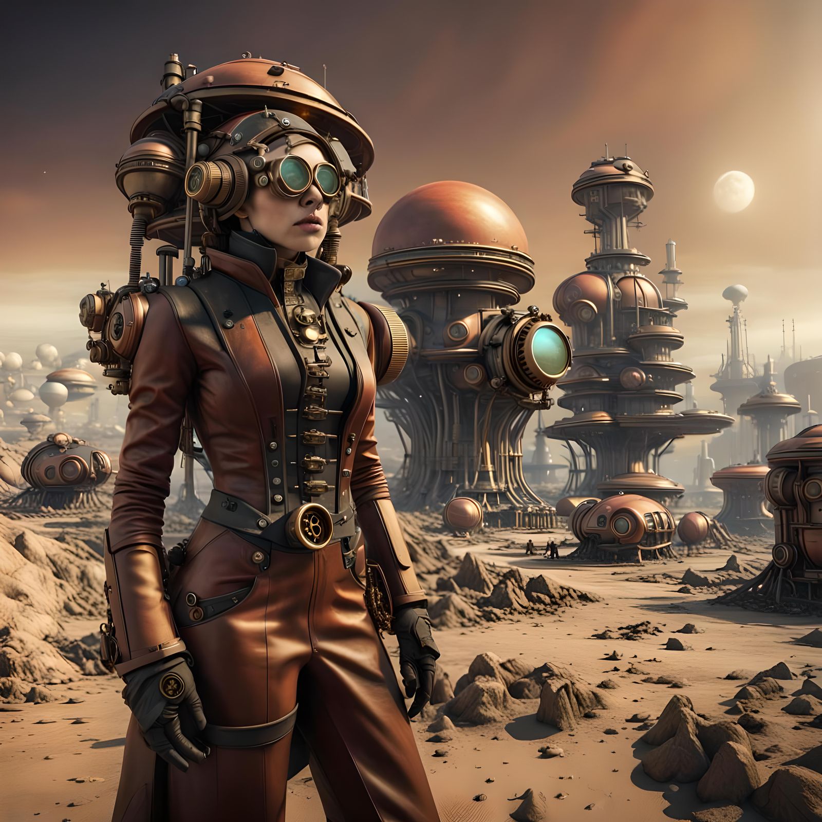 The First Steampunk Tera-Farmers To Colonize Mars (Continued...